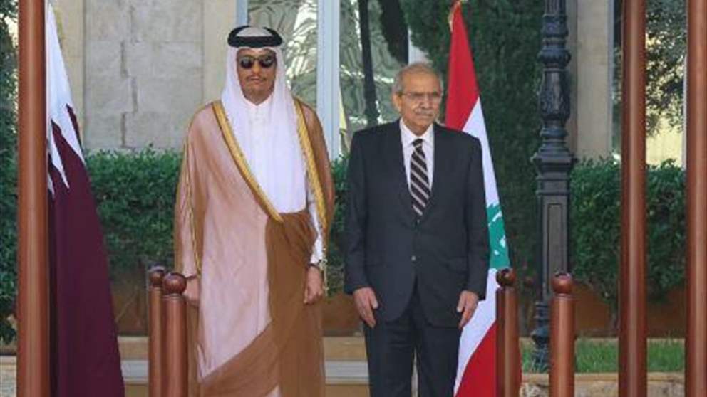 استقبال رسمي لرئيس الوزراء القطري في السراي الكبير