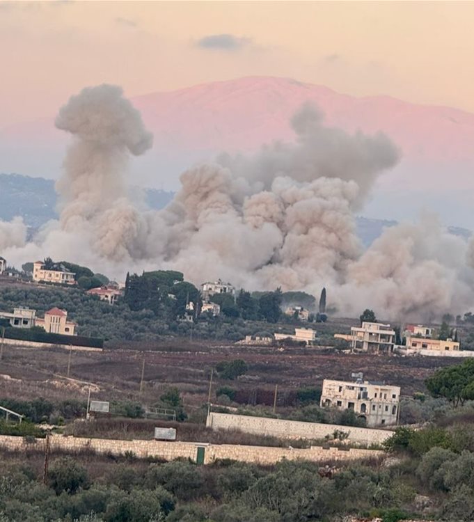 مراسل الجديد: الجيش الإسرائيلي نفذ تفجيرًا عنيفًا في زوطر الشرفية قضاء النبطية