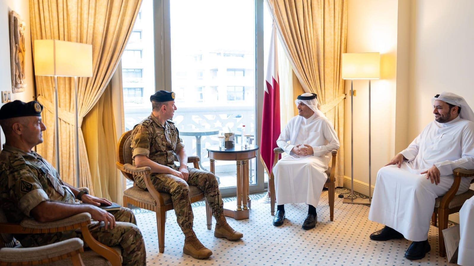 Qatari support for the army continues… Qatar’s prime minister meets Haykal