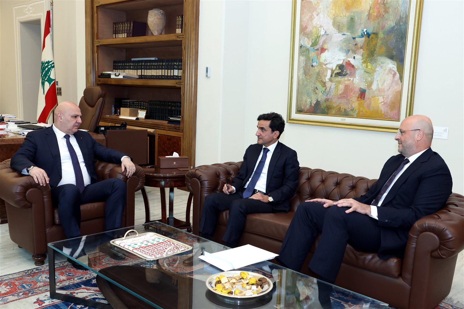 Aoun receives Reda Jaffal and reviews his investment projects in Lebanon and around the world